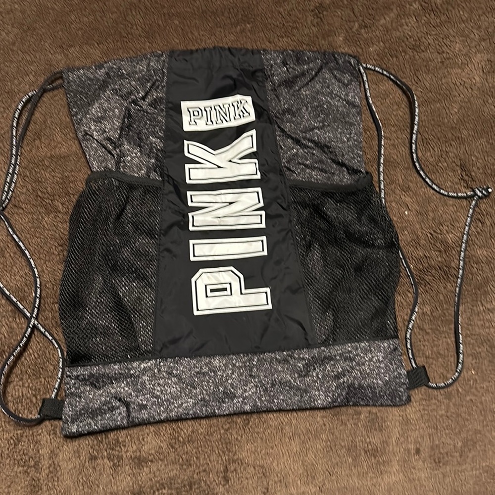 PInk brand drawstring bag